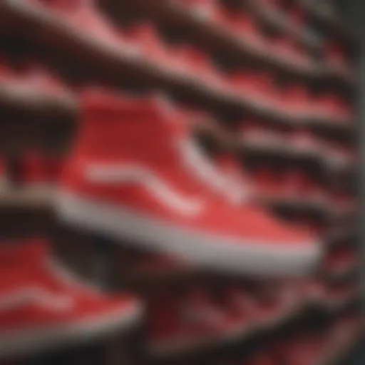 A Comprehensive Exploration of All-Red Sk8 Hi Vans Introduction