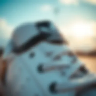 Iconic Shell Toe Detail of the Superstar Close-up of the Adidas Superstar's signature shell toe design