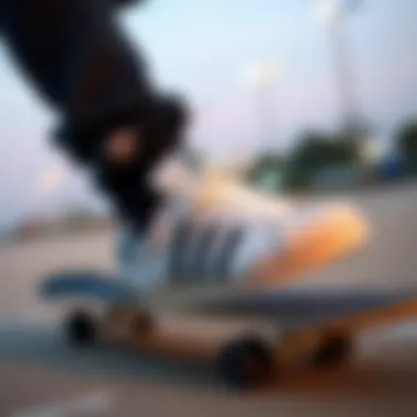 Adidas Superstar's Impact on Skateboarding Culture Skateboarder wearing Adidas Superstar sneakers