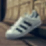 Adidas Superstar sneaker in classic white and black colorway