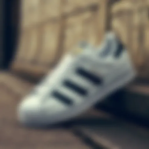 Adidas Superstar sneaker in classic white and black colorway