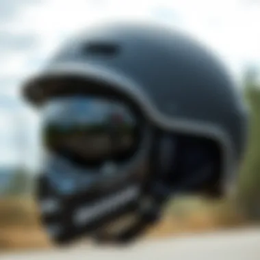 Durability and Design of Skateboarding Helmets Close-up of a high-quality skateboarding helmet showcasing its durability