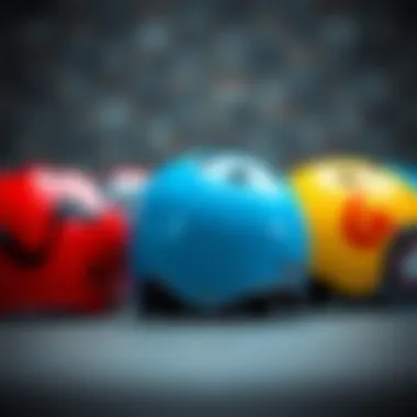 Diverse Designs and Aesthetics of Skateboarding Helmets Variety of skateboarding helmets with different designs and colors