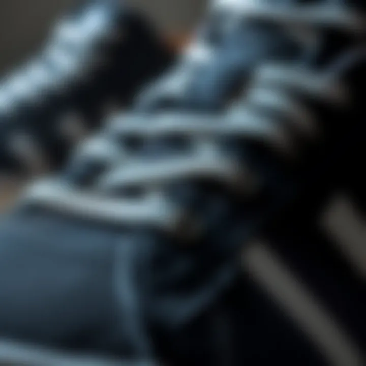 Durable Materials of Skateboard Shoes Close-up of skateboard shoe material showcasing durability and grip