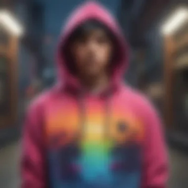 Stylish hoodie for teenagers showcasing vibrant colors and unique designs.