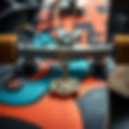 Stylish KingIce necklace displayed against a skate deck