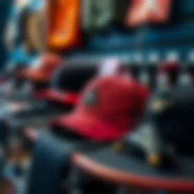 An array of accessories that complement the skate culture lifestyle