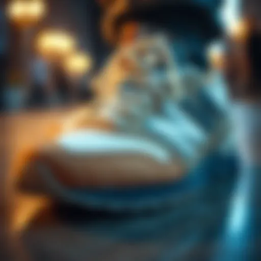 Close-up of New Balance flat sneaker design showcasing advanced materials