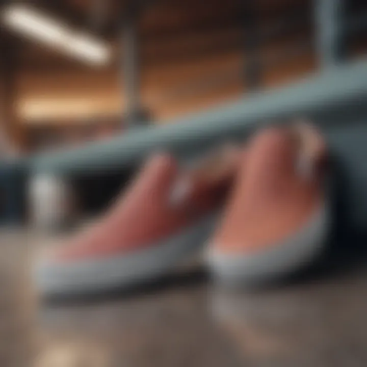 Illustration of comfort features in Vans slip-ons highlighting cushioning