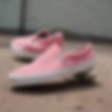 Fashion Inspiration with Pink Suede Slip-On Vans Stylish outfit featuring pink suede slip-on Vans