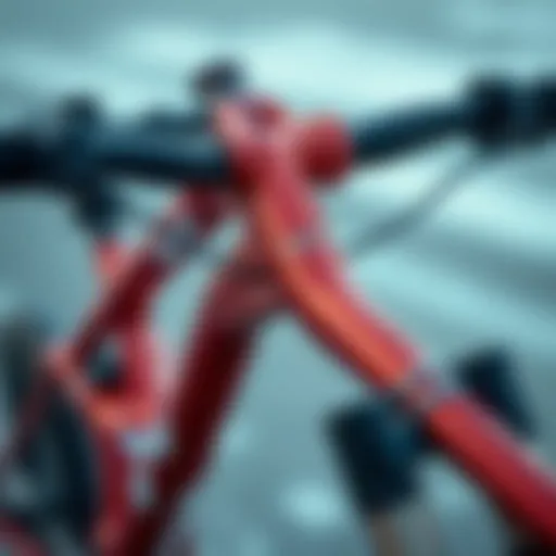 A detailed close-up of a pit viper frame showcasing its unique design features.