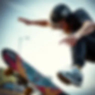 Skateboarding Tricks on a Pit Viper Frame A skateboarder performing tricks using a pit viper frame, demonstrating its functionality.