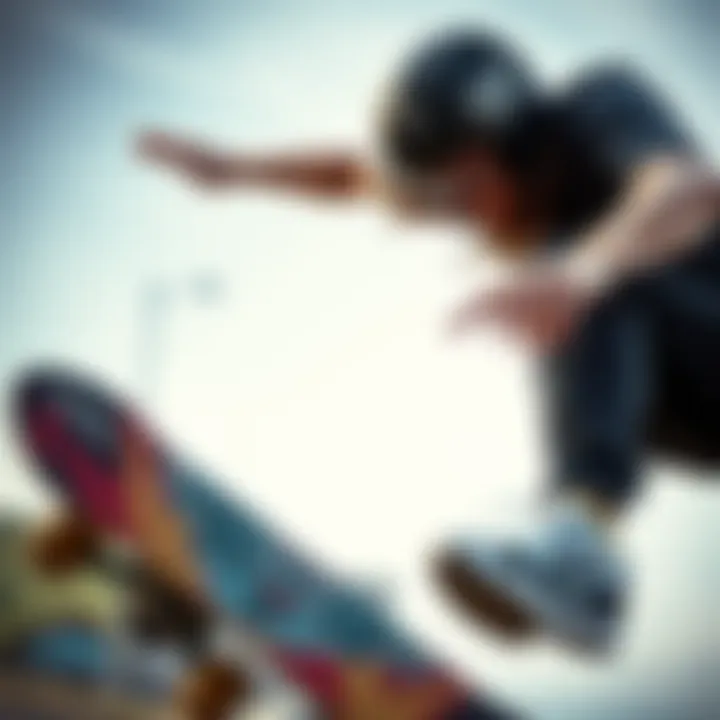 Skateboarding Tricks on a Pit Viper Frame A skateboarder performing tricks using a pit viper frame, demonstrating its functionality.