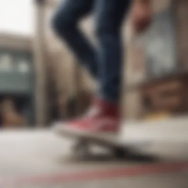 Vans UltraRange High Top in action during a skateboarding session