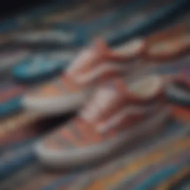 Vibrant Patterns of Vans Fleece Vans fleece showcasing vibrant patterns and textures.