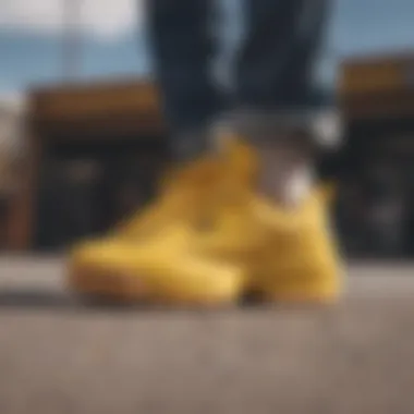 Distinctive Design of Fila Disruptor Yellow Fila Disruptor Yellow showcasing its distinct design