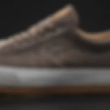 Close-up view of Ishod Wair shoe design and materials