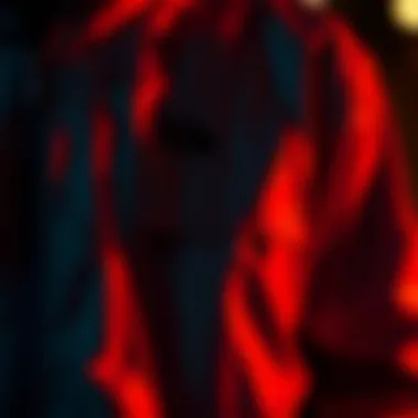 Close-up of the unique design elements of the Members Only Reflective Jacket