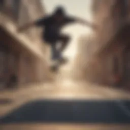 Dynamic skateboarding scene highlighting Nike SB influence