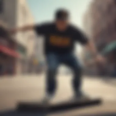 A skateboarder performing tricks while proudly wearing a Nixon snapback.