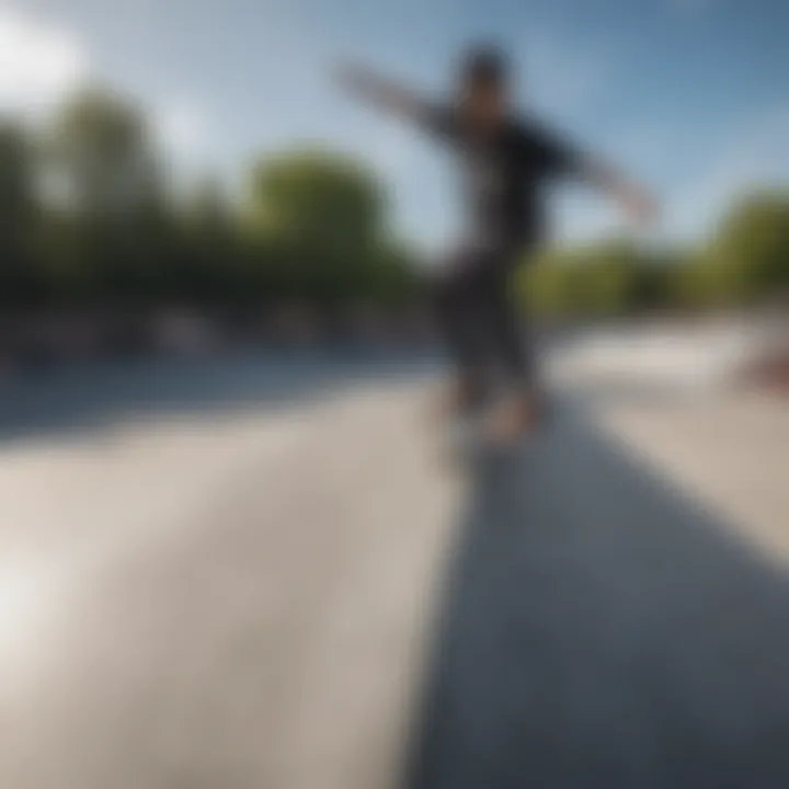 Installation of Skatelite in a modern skatepark