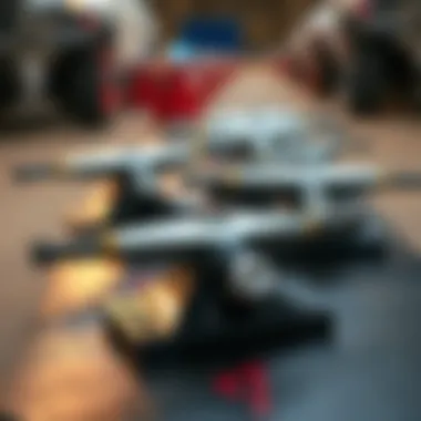 Unique Design of Stage 7 Independent Trucks Detailed view of Stage 7 Independent Trucks showcasing the unique design elements.