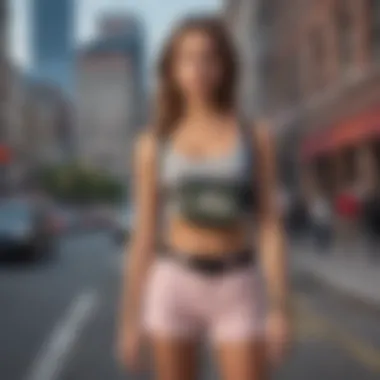 Fanny Pack Fashion in the City Stylish fanny pack in urban setting