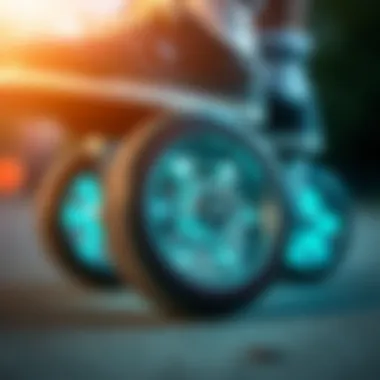 Innovative Wheel Technology Close-up of Heelys showcasing their unique wheel design