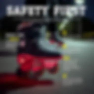 Safety First with Heelys Infographic illustrating safety tips for using Heelys