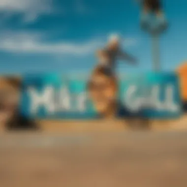 Tribute Mural to Mike McGill Tribute mural to Mike McGill in a skate park