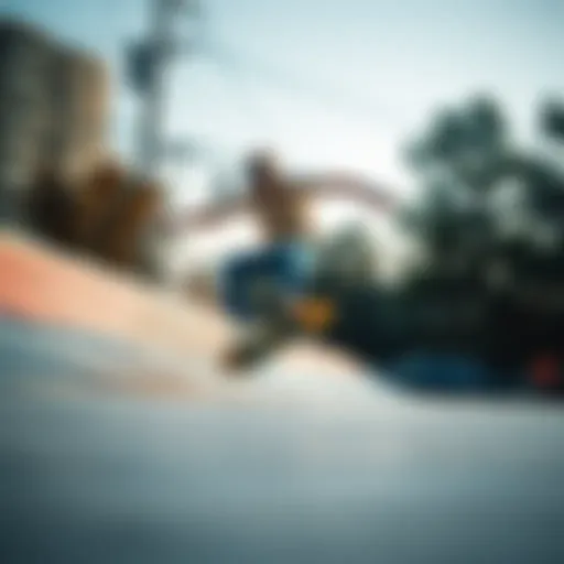 Mike McGill performing a groundbreaking skateboarding trick