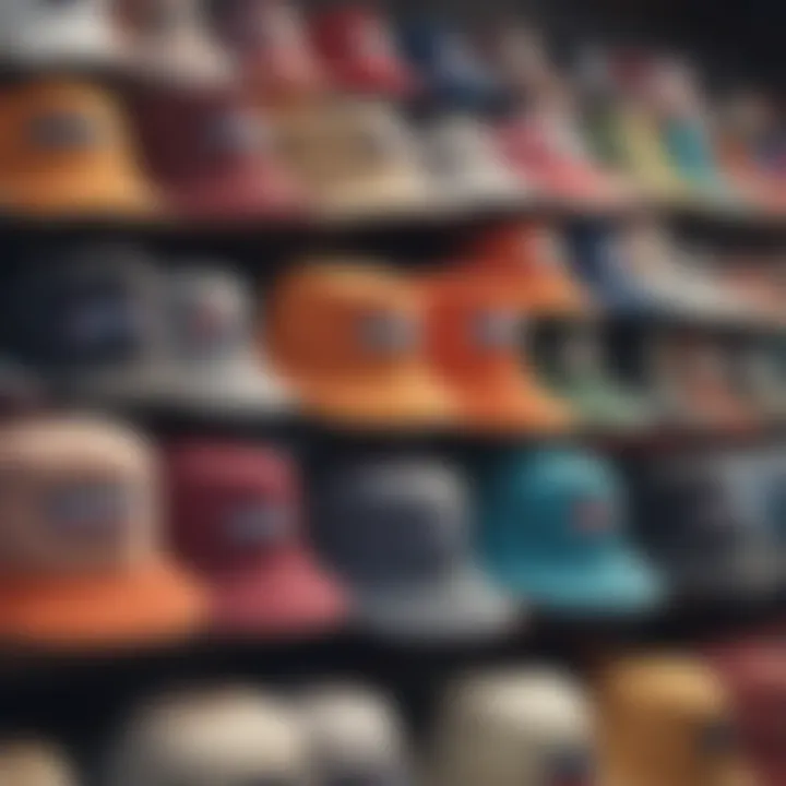 An array of bucket hats showcasing different designs and colors