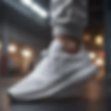 White Adidas Swift Run Design Aesthetics Sleek design of the White Adidas Swift Run showcasing its modern aesthetic