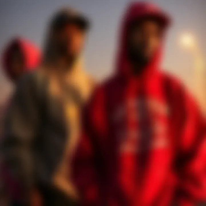 Diverse Styles of La Familia Hoodies Representing Identity A collage of La Familia hoodie styles reflecting diverse personal expressions