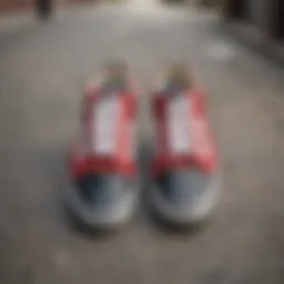 Classic Vans sneakers on a skateboard