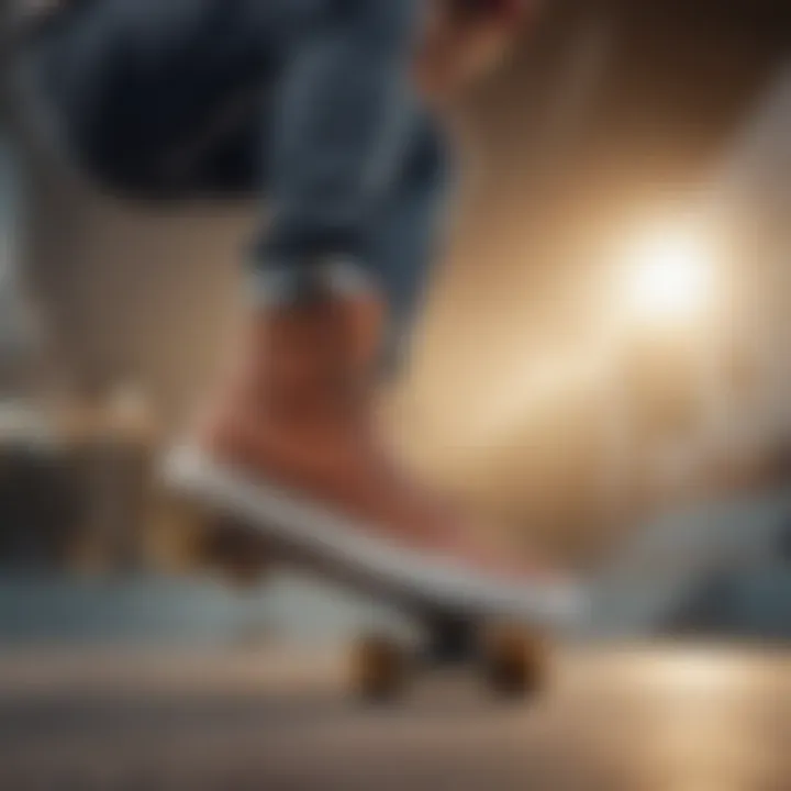 A skateboarder performing tricks in stylish shoes protected by Crep Protect Sole Protector