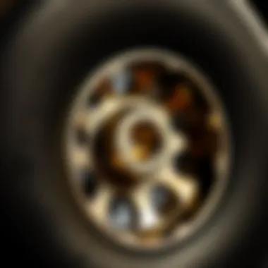 Unique Design of 48mm Skateboard Wheel Detailed view of a 48mm skateboard wheel showing its unique design.