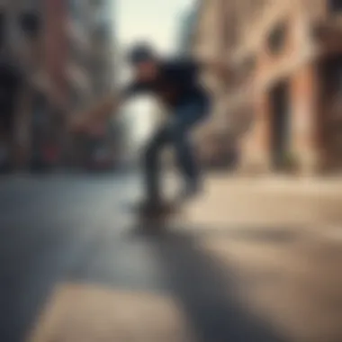 Skating in Urban Settings with Anti Hero Boards Skaters riding 8.25-inch Anti Hero skateboards in an urban environment.