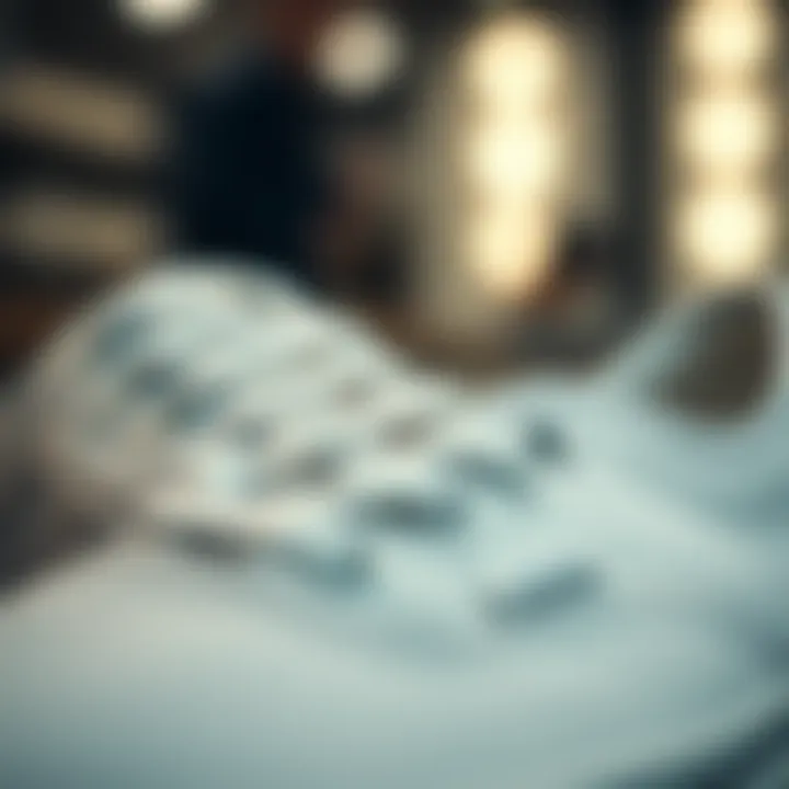 Craftsmanship Details of Vans Blanc de Blanc Close-up of Vans Blanc de Blanc detailing highlighting craftsmanship