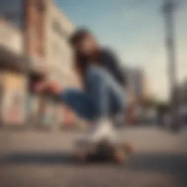 A group of skaters wearing Vans Lowland CC in an urban setting