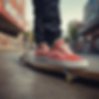 A vibrant skate park with Vans branding