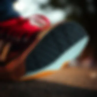 Traction Features of the Vans Ultrange Exo Se Close-up of the Vans Ultrange Exo Se shoe sole for traction