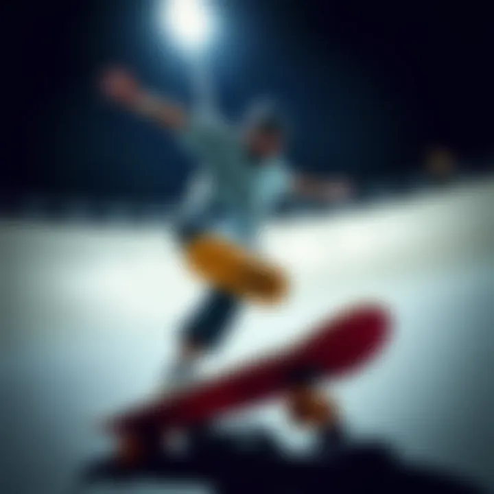 Performance of the Vapor Hyperlite Skate in Action A skater performing maneuvers while using the Vapor Hyperlite Skate