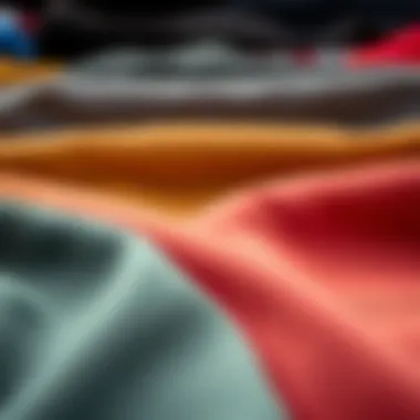 Diverse Fabric Textures for Skate Shorts Close-up of various fabric textures for skate shorts