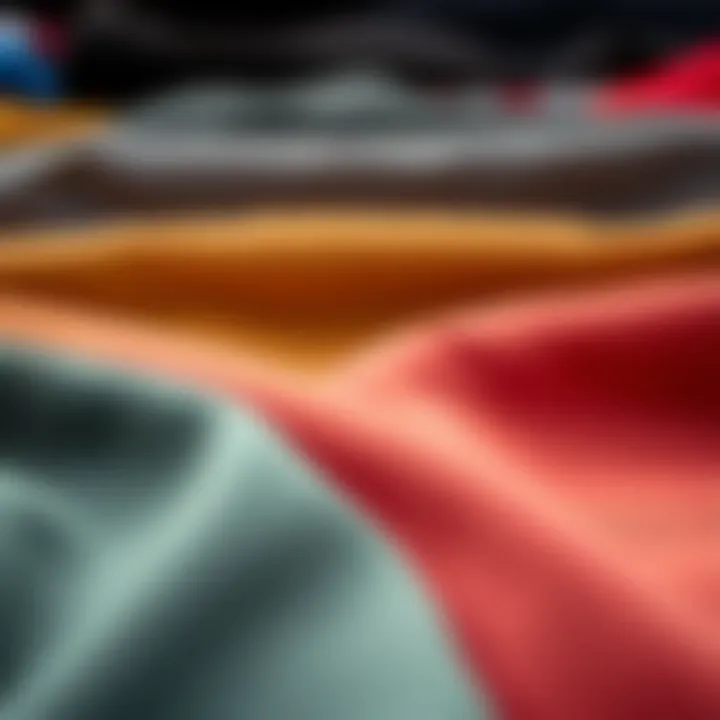 Diverse Fabric Textures for Skate Shorts Close-up of various fabric textures for skate shorts